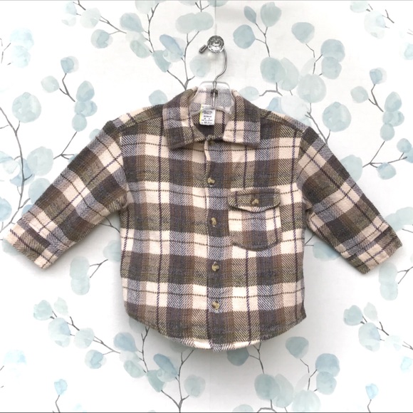 Other - Kids Plaid Flannel Buttondown Long Sleeve Shirt
